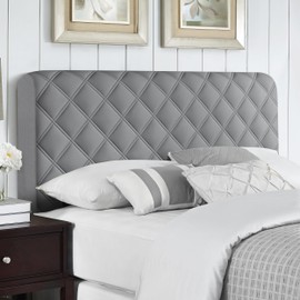 Yesaler Bed Headboard Cover Bed Headboard Covers Stretchy Headboard Cover Soft Thick Bed Headboard Cover for Bedroom Headboard (Dark Grey, 190 cm)