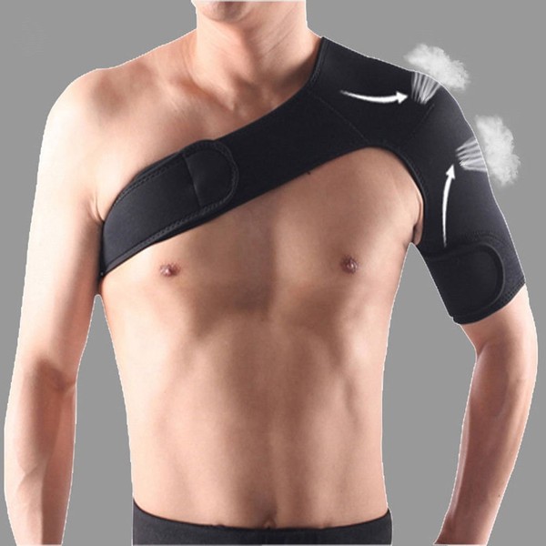 Adjustable Shoulder Support Brace Strap Joint Sport Gym Compression Bandage Wrap - Left