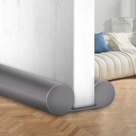 MAXTID Under Door Draft Stopper 32, 36, 38 Inches - Grey Door Sweep Insulation for Winter, Cold Air Draft Blocker