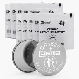 EEMB 10 Pack CR1620 Battery 3V Lithium Battery Button Coin Cell Batteries 1620 Battery ECR1620, DL1620 for Watch, Key Fob, Calculator, Car Remote, Remote Control, Mobile Game, Toys, Smart Devices