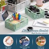 Lucywey Pack of 6 Folding Boxes, Plastic Folding Baskets, 15