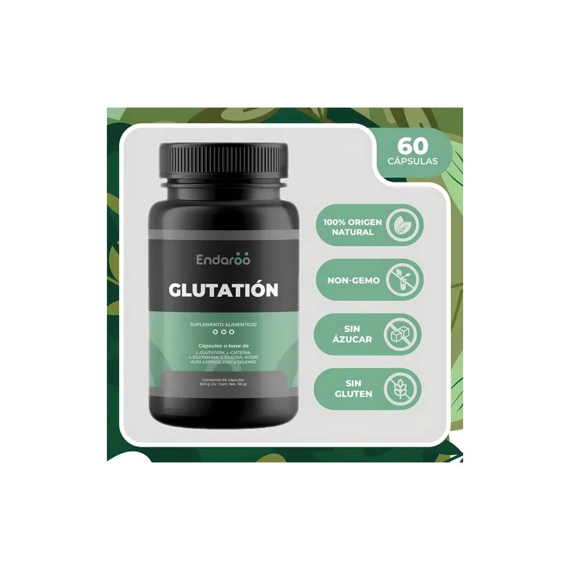 L-glutation,glutamina,glicina, Ácido Alfa Lipoico, 120 Caps Sabor Sin Sabor