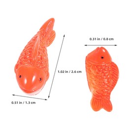 Toddmomy Floating Fish Ceramic 10 Pieces Ceramic Carp Floating Miniature Fish Resin Carp Aquarium Fish Figure Realistic Fish Figures Pond Aquarium Decoration