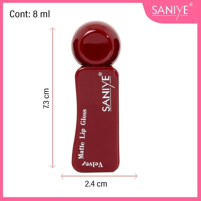 SANIYE Labial Líquido Matte 24h Waterproof – Color #04 y