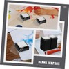 DOITOOL 20pcs Blank Ink Pad Ink Stamp Square Office Ink