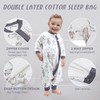 Baby Sleep Bag with Feet 1.0 TOG Long Sleeves Wearable