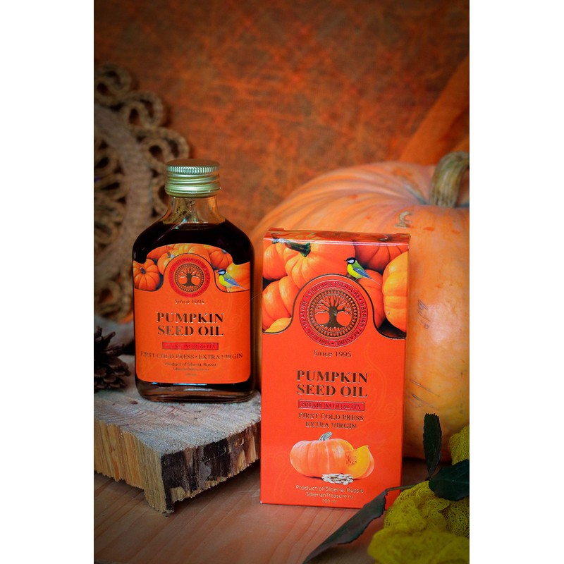 Siberian Pumpkin Seed Oil, Premium Quality, Extra Virgin, First Cold