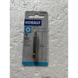 KOBALT #2 SQUARE RECESS Hex Power Bit 2" 0459019