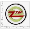 Patchwork Paradise ZZ Top Circle Logo Embroidered Iron-On Patch Classic