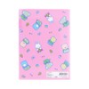 Sunstar Stationery 772974 Cheerful Cham Clear File, A5, 3P, Retro,