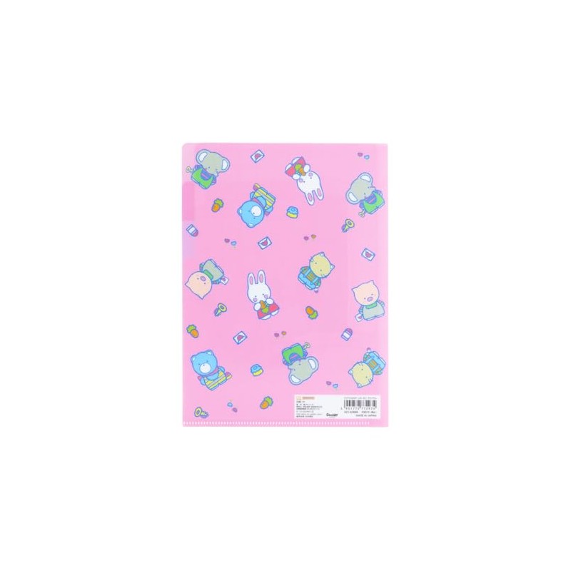 Sunstar Stationery 772974 Cheerful Cham Clear File, A5, 3P, Retro,