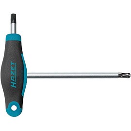 Hazet 829KKT-T40 Allen Wrench (Short and Long Blade for Flexible Use, Torx Profile, Size: T40) Dark Blue