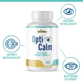 Pelican Vitamins OptiCalm- Eye & Vision Support- 10 Bottles- 600 Capsules