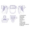 1080P HD Body Worn Camera with Microphone Wireless Night Vision