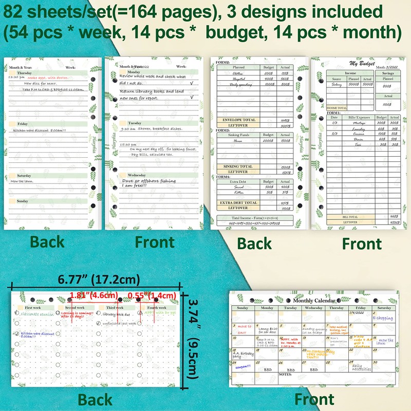2025 Planner Month Week and Expense Tracker Paper Kit, for