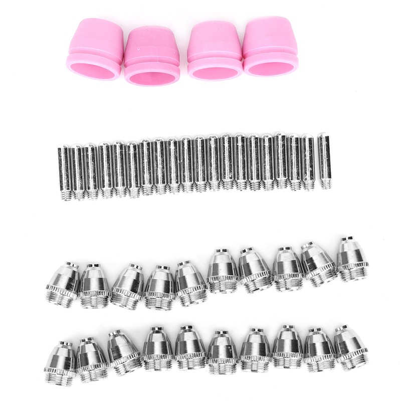 44 Pcs Plasma Cutter Accessory Nozzle Electrode Shielding for AG