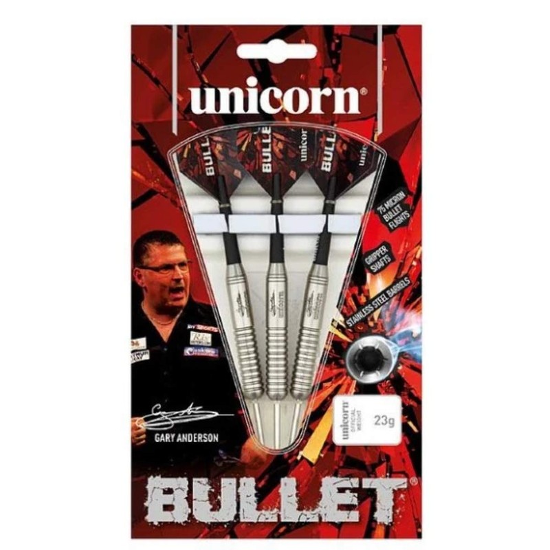 Unicorn Bullet Gary Anderson Steel Dart, Edelstahl, 25g