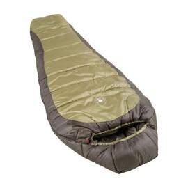 Coleman North Rim 0°F Big & Tall Sleeping Bag, Cold-Weather Mummy Sleep Sack with No-Snag Zipper & Adjustable Hood for Warmth & Ventilation, Large Camping Sleeping Bag