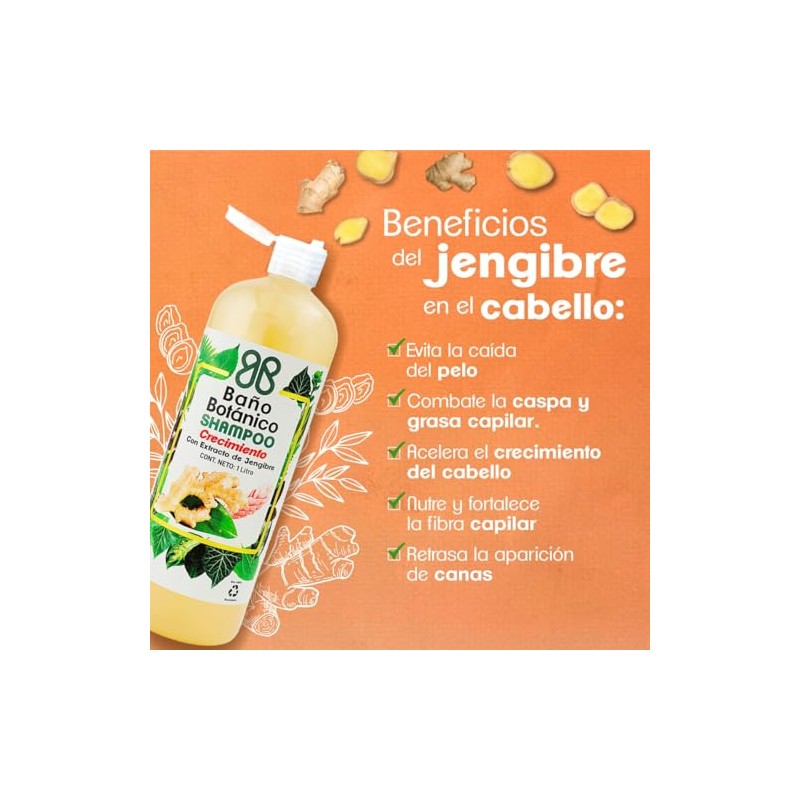 Shampoo Baño Botánico Crecimiento 1lt