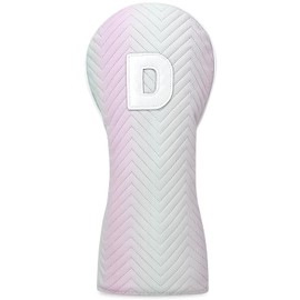 Golf Head Cover Golf Club Rainbow Color PU Headcovers Set Fits Driver Fairway Wood Hybrid Utility Putter Iron Wedge Headcover.