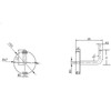 MS Beschläge® Coat Hooks Real Stainless Steel Depth 58 mm