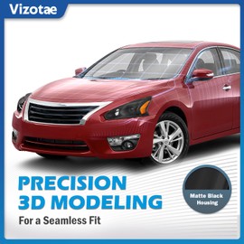 Vizotae Headlights Assembly for 2013 2014 2015 Nissan Altima 4-Door Sedan Halogen Headlamp Replacement, High/Low Beam W/Bulbs, Driver&Passenger Side