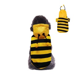 Pet Bee Costume Hooded for Small Dogs and Cats (2X Large)