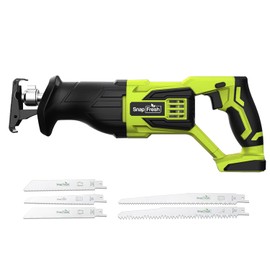 SnapFresh 20V Cordless Reciprocating Saw for Woods Metal Plastic Cutting, 0-3000 SPM Powerful Motor Reciprocating Saw, Lightweight Cordless Design, Battery-powered (Battery & Charger Not Included)