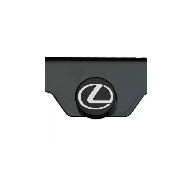 KA Black Chrome Lexus Logo Laser Engraved T304 Stainless Steel
