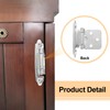 sourcing map 1/2 Inch Overlay Cabinet Hinges, 6 Pcs Self