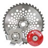 Safety 3 Grass Cutting Tri-Crown, Zizzurizer and Anti-Wrap Blade Set,