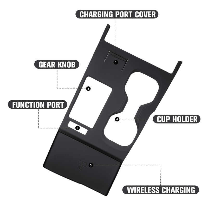 GCZCC Silicone Car Gear Shift Panel Trim Cover for Lexus