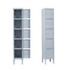 Yizosh Metal Locker with 5 Doors, Tall Steel Storage Lockers