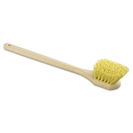 Boardwalk BWK4320 20 in. Long Polypropylene Fill Handle Utility Brush - Tan