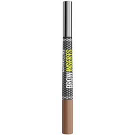 Maybelline New York Brow Inserts, 2-in-1 Eyebrow Pencil Pen and Fiber Gel, 0.015MM Triple Tip for 100 Hair-Like Strokes in 30 Seconds, 36-Hour Wear, Smudge-Proof, Shade: Soft Brown 2