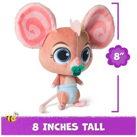 Vida the Vet, Baby Mouse Plush Toy, 8-Inch Tall Stuffed Animals with Super-Soft Fur, Kids Toys for Girls & Boys Ages 3 and up