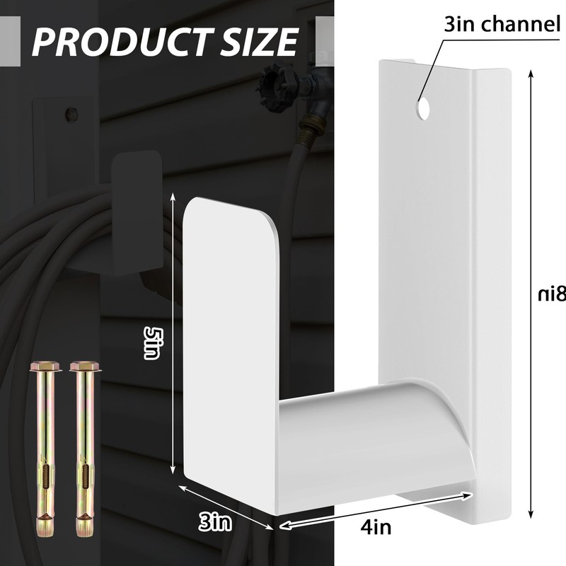 CroBlissful Garden Hose Holder Wall Mount Garden Water Hose Hanger