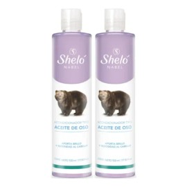 Pack 2 Acondicionadores Tipo Aceite De Oso 530ml Shelo Nabel