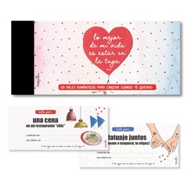 Happymots Checkbook with 20 Romantic Vouchers | The Best in My Life is to Be in Yours Valentine's Day Vouchers, Gift for Couples, Original Gifts for Women