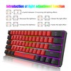 Snpurdiri Snpurdiri 60% Wired Mechanical Keyboard, Mini Gaming Keyboard with