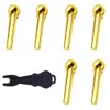 Guitar Accessories, Bridge Pins, For Acoustic Guitar, Brass, 6 Pieces,