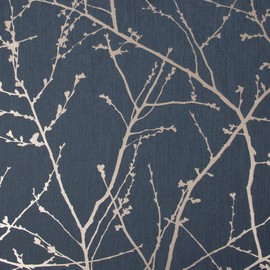 Graham & Brown Innocence Navy and Copper Wallpaper