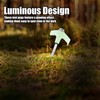 10Pcs Luminous Screw Tent Peg, 20.5cm Heavy Duty Threaded Tent