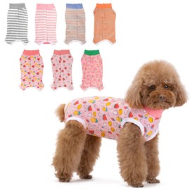 GUANMAIMART Traje De Recuperación para Perros Pequeños, Transpirable Y Elásticos, Evita Morder Y Lamer Heridas Después De La Cirugía, Protege Heridas Abdominales Y Enfermedades De La Piel