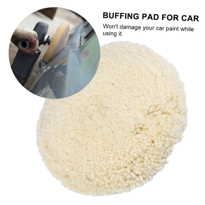 FUNOMOCYA Wool Polishing Pad Wheel for Auto Polishers Soft Buffing