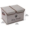 Geyecete Large Storage Boxes - Large Linen Fabric Foldable Storage