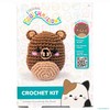 Squishmallow Original Omar The Bear Crochet Kit, Includes Yarn, Crochet