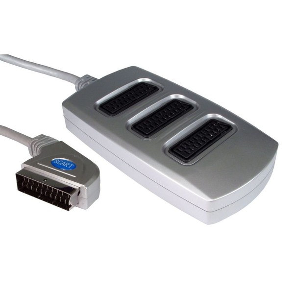 World of Data 3 Way Scart Splitter - Fully wired
