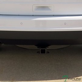 Class 3 III Black 2" Receiver Tube Rear Bumper Trailer Tow Hitch Towing Mount Compatible with 07-14 Ford Edge / 07-15 Lincoln MKX