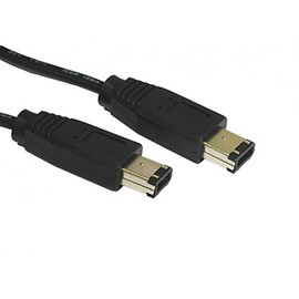 World of Data 2m Firewire Cable (6-6) - 6-pin to 6-pin - IEEE1394 - Video - Camcorder - DV - 400 - Male to Male